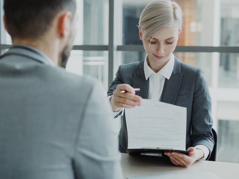 Reviewing property and financial documents